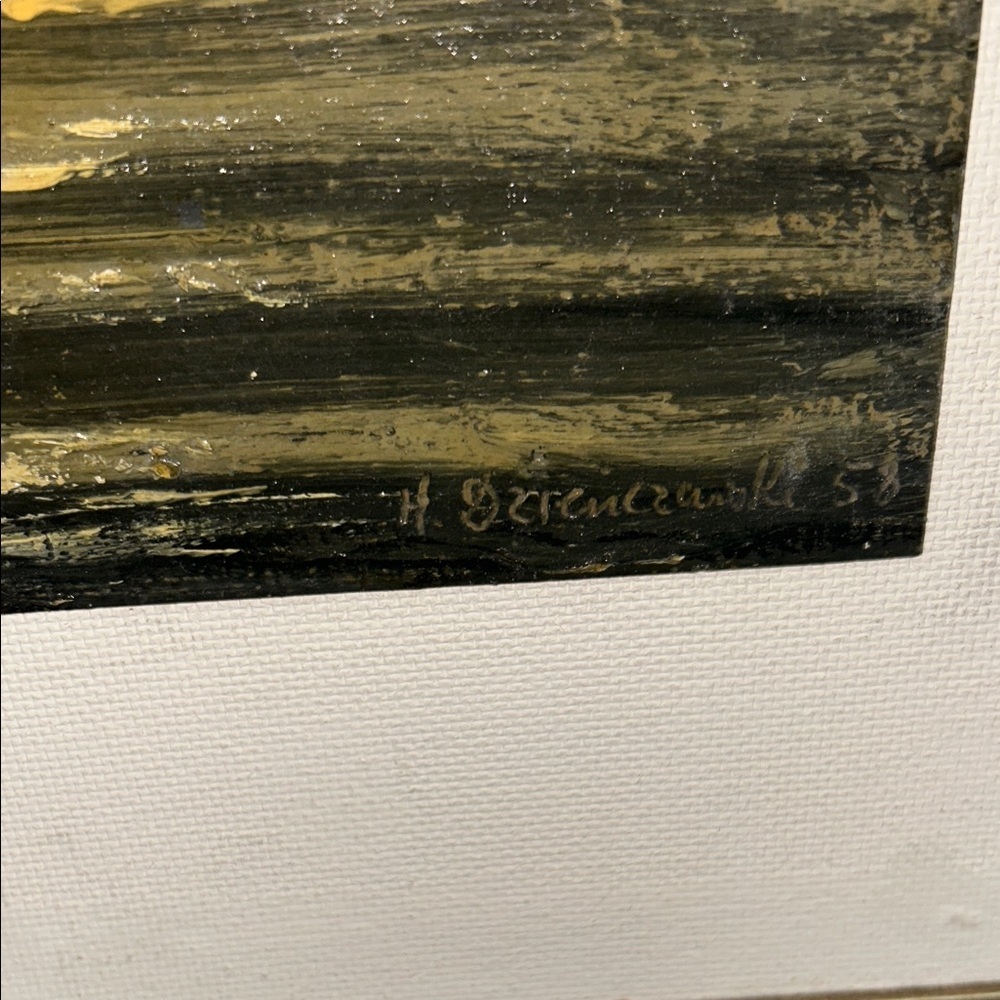Framed signed oil Painting ‘58 - Picture 2 of 6
